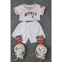 Build A Bear MLB Angels Baseball Jersey Stirrup Socks Sneakers Pants Fan... - $23.49 CAD