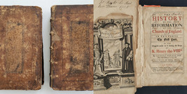 1725 Antique Burnet&#39;s History Of Reformation Church England Folio 2vol Bible - £706.64 GBP