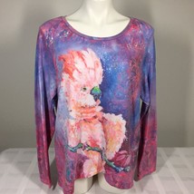 Leoma Lovegrove Large Top Bird Cockatiel Long Sleeve Knit - $23.50