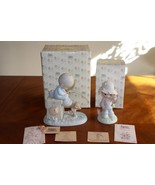 Lot Precious Moments My Love Will Never Let You Go &amp; Just A Line To Wish... - $479.50 MXN