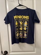 Minions Boys Short Sleeve T-Shirt Size L 10-12 Blue - $24.75