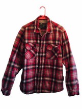 Grizzly Mountain Shirt Men XL Red Plaid Flannel Lined Snap Shacket Jacke... - $33.20