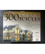 Diamondlite 300 Clear Icicles Bright Indoor/Outdoor Mini Light 2 150 light sets - $21.84