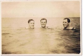 Vintage Photo 3 Men In The Water At Trincomali - £2.82 GBP