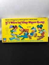 Vintage Disney Mickey Mouse If I Were in Your Shoes Board Game Complete Unpunch - $24.00