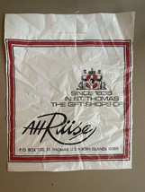 15”x12” Ah Riise Plastic Shopping Bag Advertising St Thomas Gift Shop Ma... - $18.57