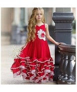 Dollcake &quot;A Thousand Words&quot; Red Frill Girls Dress Sz 7 NWT - £169.46 GBP