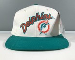 Vintage Miami Dolphins Hat Sticker Size 6 3/4 White Green Logo Written-
... - $37.03