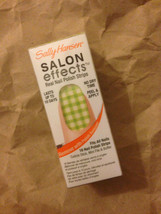 Sally Hansen SALON EFFECTS Nail Polish Strips/Appliques CHECKER OUT - £7.30 GBP