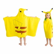 Pokemon Pikachu Hooded Towel Wrap 24&quot; x 50&quot; - $1,299.29 MXN