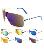 KHAN ONE PIECE SHIELD LENS WRAP AROUND AVIATOR SUNGLASSES SPORT RETRO DE... - €9,85 EUR+