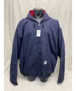 Tyndale FR Jacket Mens 4XL-LN Blue Lined Hooded Amtex Flame Resistant HRC 3 - £57.30 GBP