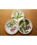 &#39;3 Williams &amp; Sonoma Eggplant Purple Onion Yellow Corn Husk 8&quot; Side Sala... - $27.17 CAD