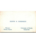 Vtg Business Card Delwin B. Dusenbury Actor Professor Author Radio  - $14.80