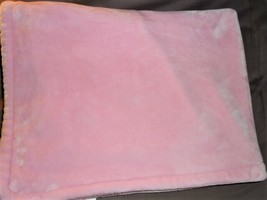 Idea Nuova Solid Pink Girl Baby Blanket Plush Sherpa Security Lovey RN 76541 - £25.62 GBP