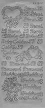 Peel Off Sticker Sheet. Anniversary - $1.49