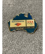 2000 Bank of America Sydney Australia Olympic Rings Pin USA KG JD - $5.93