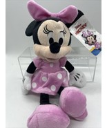 Disney Junior Minnie Mouse 11&quot; Plush Stuffed Animal Character Doll Pink ... - $10.85 CAD
