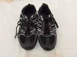 Danskin Now Lightweight Athletic Running Shoes Women&#39;s sz9 BLACK/PINK 110394 - £11.20 GBP