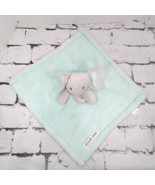 Chick Pea Plush Lovey Green Gray Elephant Baby Blanket Soft 15 x 16 - $11.88