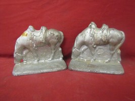 Two Vintage Metal Horse Bookends - £22.30 GBP