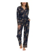 Vera Bradley Womens Pajama Set Blue Multicolor Floral Pockets Cotton Lig... - $785.94 MXN