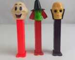 Lot of 3 Halloween Pez Dispensers Ghost, Skeleton, &amp; Witch (H) - $5.81