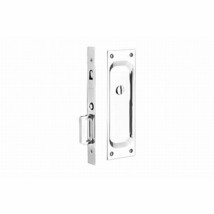 1.375 in. Privacy Pocket Door Mortise Lock, Bright Chrome - £177.70 GBP
