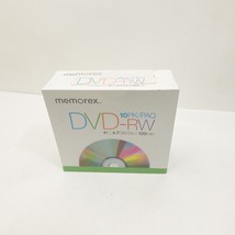 Memorex 10 PK/PAQ DVD+RW 4X 4.7 GB 120 min in Slim Clear Case - $284.39 MXN