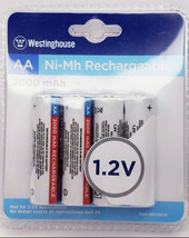 Westinghouse 2000 mAh AA Ni-Mh Rechargeable Batteries 1.2V B108014 - $22.95