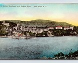 US Military Academy Steamer West Point NY New York UNP Albertype Postcar... - $9.76