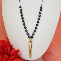 NWT Gorjana Versatile Power Gem Wisdom Beaded Lapis Lazuli Convertible Necklace - £20.06 GBP