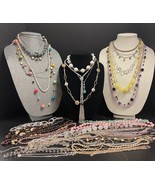 50 Vintage to Modern Necklaces Chain Bead Multi Strand - $641.48 MXN