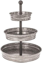 BELMAKS Tiered Tray 3 Tiered Stand Three Tear Serving Tray Farmhouse Cupcake Sta - £33.60 GBP