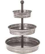 BELMAKS Tiered Tray 3 Tiered Stand Three Tear Serving Tray Farmhouse Cup... - £33.41 GBP