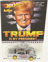 &#39;57 Chevy Custom Hot Wheels Car Trump is My President Series w/ RR - $94.59