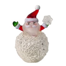 Santa Claus Snowball Light Up Hallmark Christmas Battery Operated Tabletop Decor - £7.86 GBP