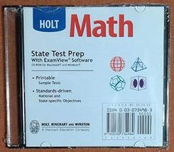 Holt Math - State Test Prep with ExamView Software CD-ROM [CD-ROM] - £9.20 GBP