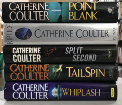 Catherine Coulter Hardcover Point Blank Riptide Split Second Tail Spin Whipla X5 - £19.73 GBP
