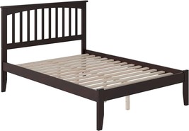 Full-Size Espresso Afi Mission Platform Bed With Open Footboard And Turbo - £333.27 GBP