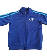 Nike Track Jacket 24 Months Full Zip Blue Toddler Baby Polyester Stripes... - €2,55 EUR