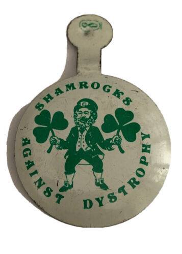 Shamrocks Against Dystrophy Vintage Pin - $1.87