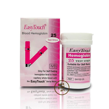 Easy Touch Test Strips For Blood Hemoglobin Level Check - 25 Test Strips - £21.35 GBP