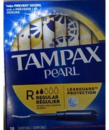 Tampax Pearl Tampons 18 Ct Scented Plastic Applicator Lot Of 4 NEW - $67.82 CAD
