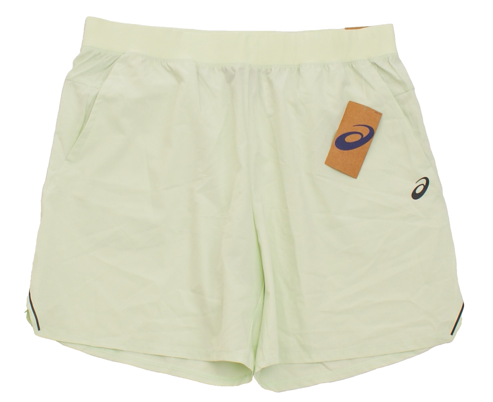 Asics Men&#39;s XL Green Woven 7&quot; Training Shorts Unlined - $25.98