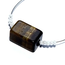 Tiger&#39;s Eye Cube Mother Of Pearl Beads Briolette Natural Loose Gemstone Jewelry - £2.35 GBP