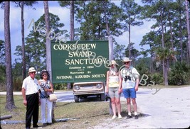 1971 Corkscrew Swamp Sanctuary Visitors Entrance Sign Florida Kodachrome Slide - £3.12 GBP