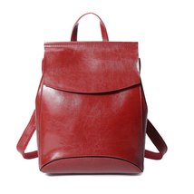 Women Backpack Cross body Shoulder Bag Genuine Leather  School Book Fashion Oil  - £62.92 GBP