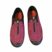 Land&#39;s End Shoe 322424 All Weather Zip Loafer Womens 8.5 B Purple Suede - $30.00