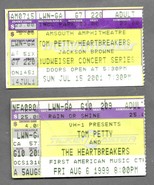 TOM PETTY &amp; THE HEARTBREAKERS 1999 &amp; 2001 Nashville Concert Ticket Stub ... - £11.62 GBP